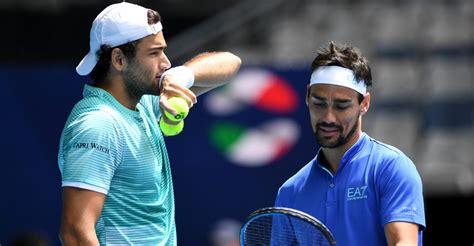 Tennis: Lucky loser Fognini replaces injured Berrettini in Paris draw